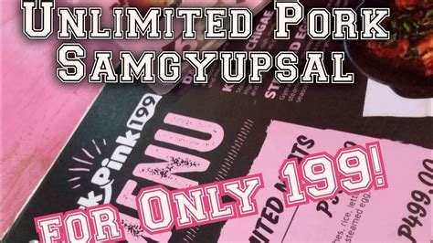 Black Pink 199 Unlimited Samgyupsal in Bacoor Cavite .